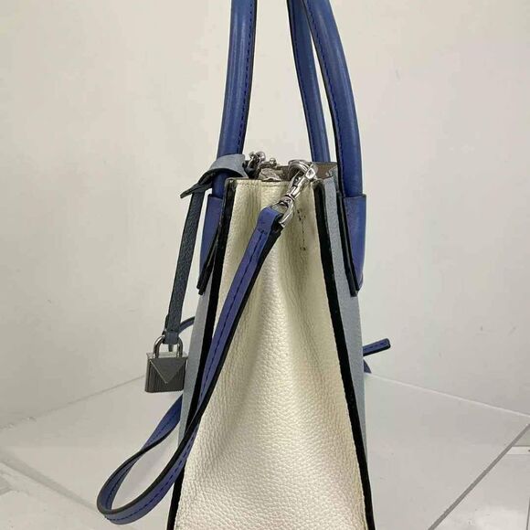 MICHAEL Kors MK Designer Studio Mercer Blue White Crossbody Bag Purse Handbag - Picture 5 of 9